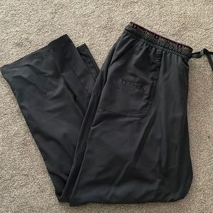 Charcoal heart soul Xl petite scrub pants